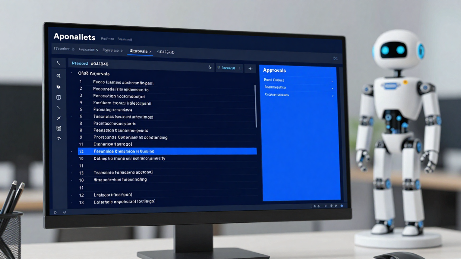Interfaz de consola mostrando historial de acciones de un agente de IA